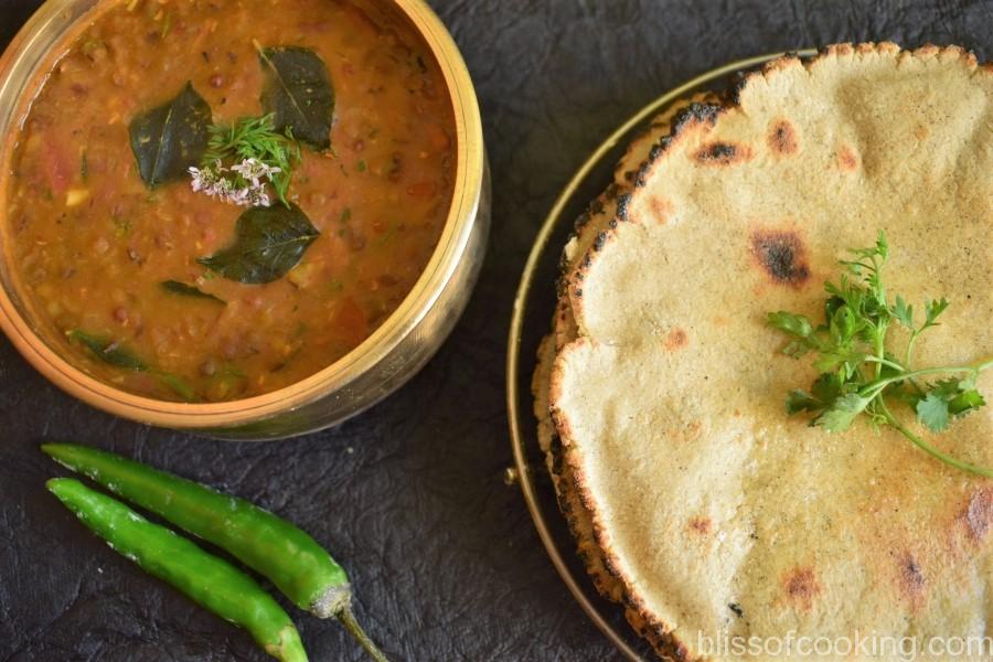 Jowar Roti (Sorghum Flat Bread) - Bliss Of Cooking